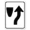 Signmission Keep Right Graphic Only Heavy-Gauge Aluminum Rust Proof Parking Sign, 18" x 24", A-1824-23892 A-1824-23892 - alternate 1